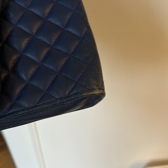 Rebecca Minkoff Large Quilted Leather Affair Bag  Blue Crossbody/Shoulder Bag - Picture 7 of 13